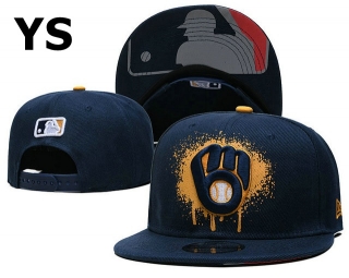 MLB Milwaukee Brewers Snapback Hat (22)