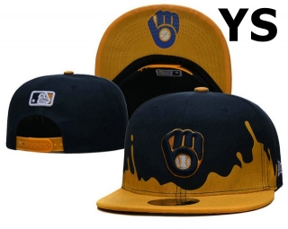 MLB Milwaukee Brewers Snapback Hat (24)