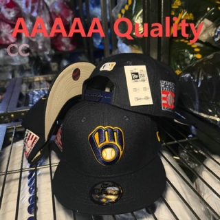 MLB Milwaukee Brewers Snapback Hat (34)