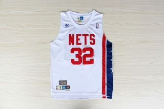 Brooklyn Nets # 32 Dr J Owen ABA retro white acura fans version of mes