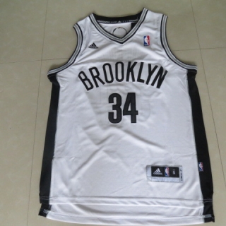 Brooklyn Nets #34 white