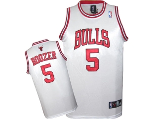 NBA Chicago Bulls Boozer #5 Jersey-white