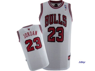 NBA Chicago Bulls Jordan #23 mesh Jersey-white