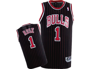 NBA Chicago Bulls Rose #1 Jerseys-black